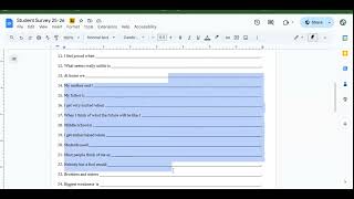 0.0 - Student Survey Instructions