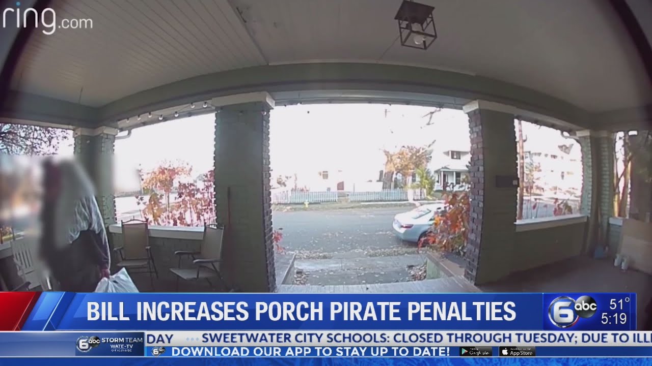 Bill would increase porch pirate penalties YouTube