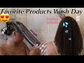 Moisturizing Wash Day Using My Current FAVORITE Products | Natural Hair