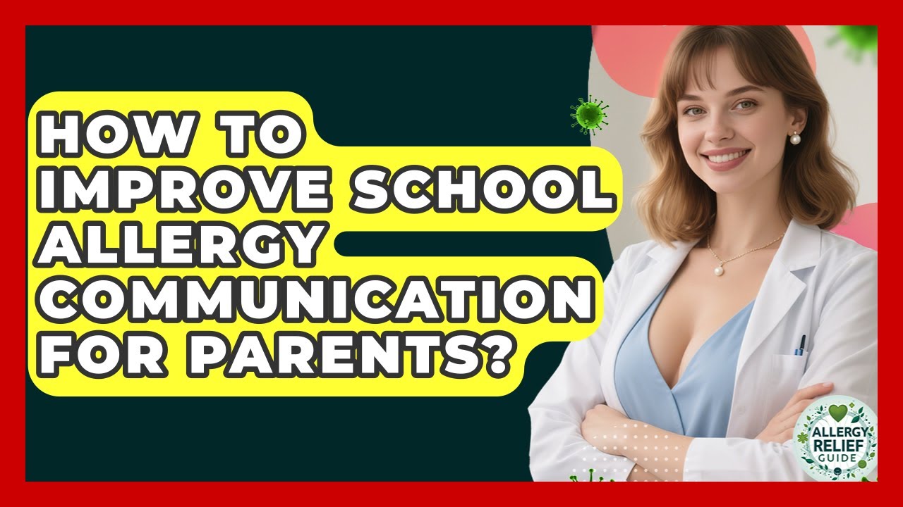 How To Improve School Allergy Communication For Parents? - Allergy Relief Guide