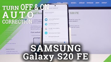How to Use Auto Correction in SAMSUNG Galaxy S20 FE 5G – Enable Auto Correction in SwiftKey