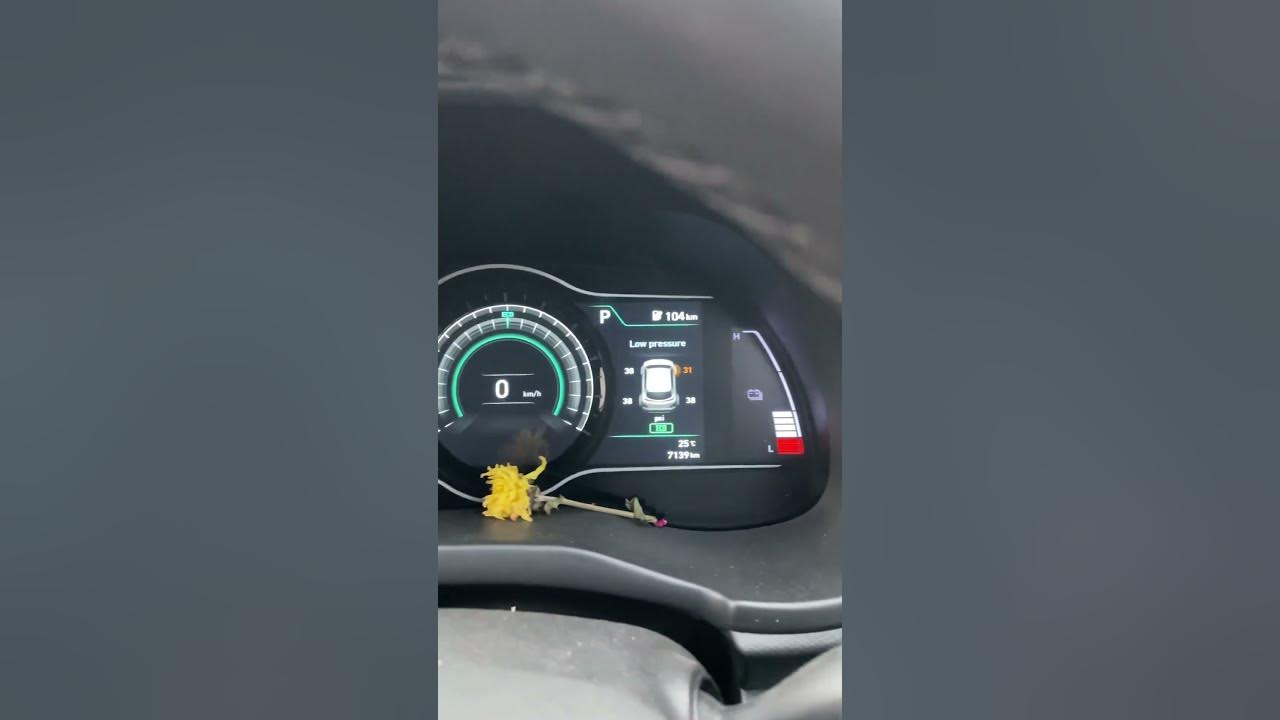 Hyundai Kona | Tyre pressure indicator - YouTube
