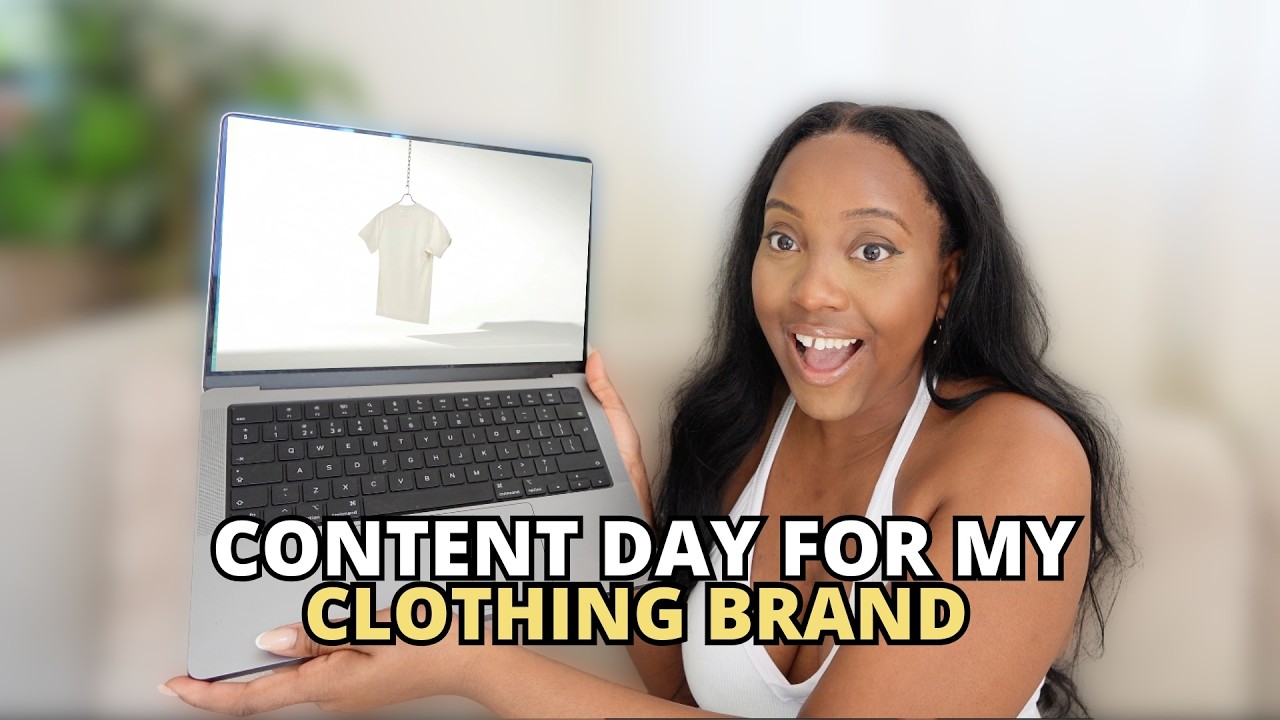 It's Content Day! | Let's Create Content For My Clothing Brand Launch