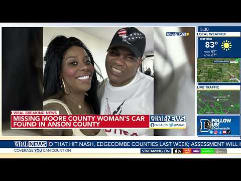 Missing Moore County woman's SUV found in Anson County, search continues