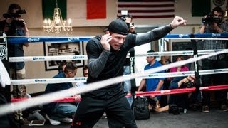 CANELO ALVAREZ FULL SHADOW BOXING WORKOUT (CANELO TRAINING FOR AUSTIN TROUT)