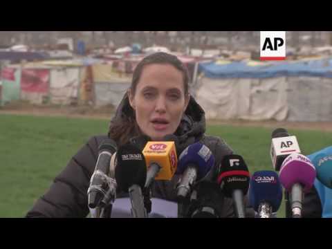 Actress visits Syrian refugees in Lebanon