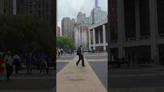 The Lincoln Center Fountain Has a Blast
