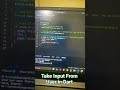 How to take input from users in dart #flutter #shorts