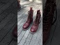 Punk Sheepskin Combat Boots Designer Retro Chunky Riding Boots Side Zip #shoes #fashion #boots