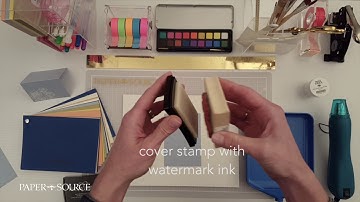 DIY Embossed Place Card - Paper Source