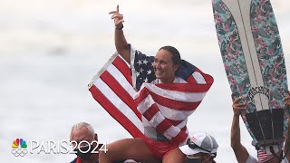 Carissa Moore turned a 'nightmare' scenario into historic Olympic surfing gold in Tokyo | NBC Sports
