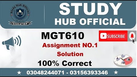 MGT610 Assignment 1 Solution Fall 2022, MGT610 Assignment 1 solution 2022, MGT610 assig 1 fall 2022