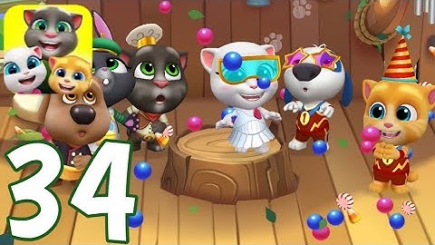 My Talking Tom Friends - Gameplay Walkthrough Part 34 - Tom and Friends: Party Time (iOS, Android)