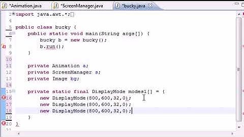 Java Game Development | Chapter - 20 -  Creating Display Modes List ‏
