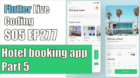 [Flutter] Flutter Live Coding EP277 (Hotel Booking App Part 5)