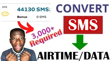 How to convert sms to airtime or data | Reach minimum required first
