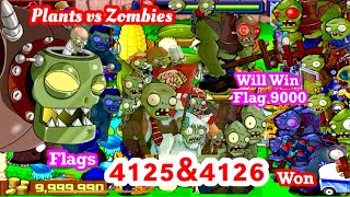 Plants vs Zombies Survival Flags 4125-4126