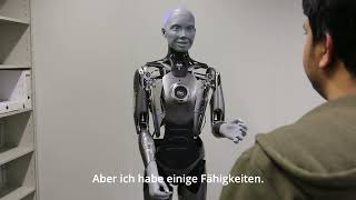 Ameca Small Talk Video in German with humanoid robot Emah