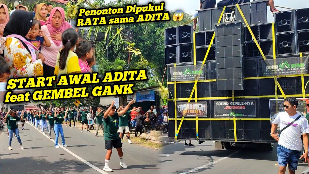 Adita start awal, pukul rata oleh horegnya Adita, karnaval kejawan 2025