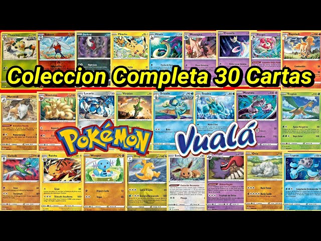 11 Cartas Vuala Pokemon Colección Promocional Foil Tarjetas