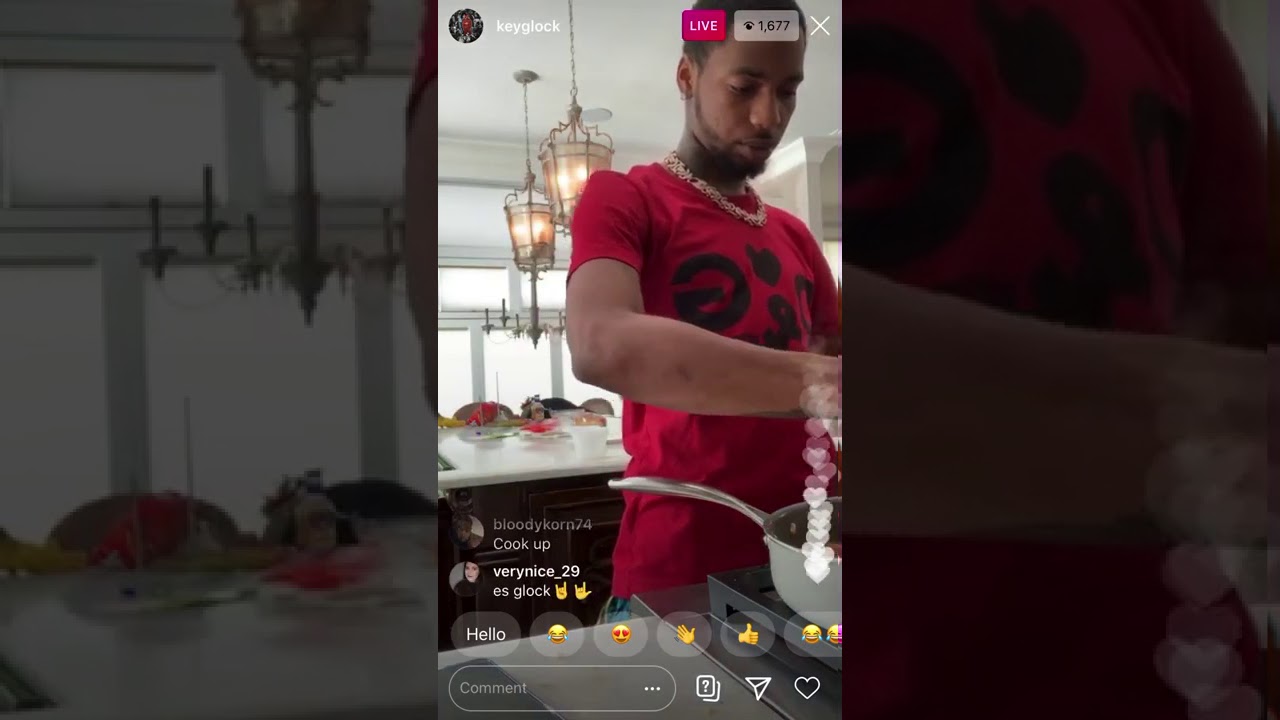 Key Glock Making Breakfast On IG Live!!! 25/7/2020