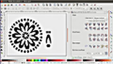 Easy and fast flower - Inkscape tutorial - 1 min. 2x speed
