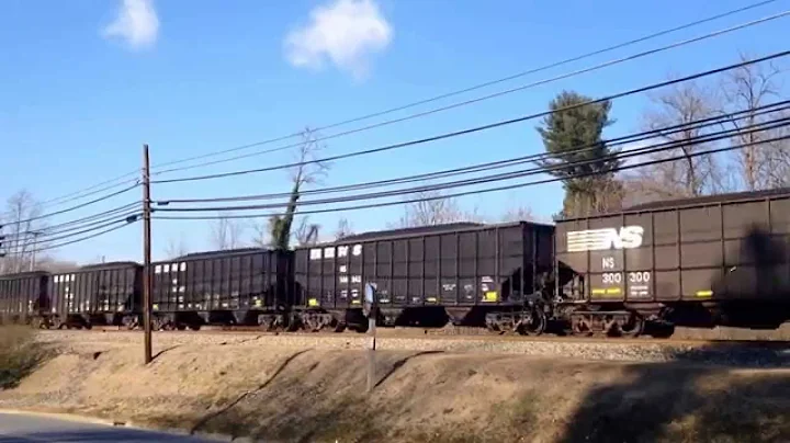 Union Pacific leads Norfolk Southern 162 knocking down signals at Marion NC