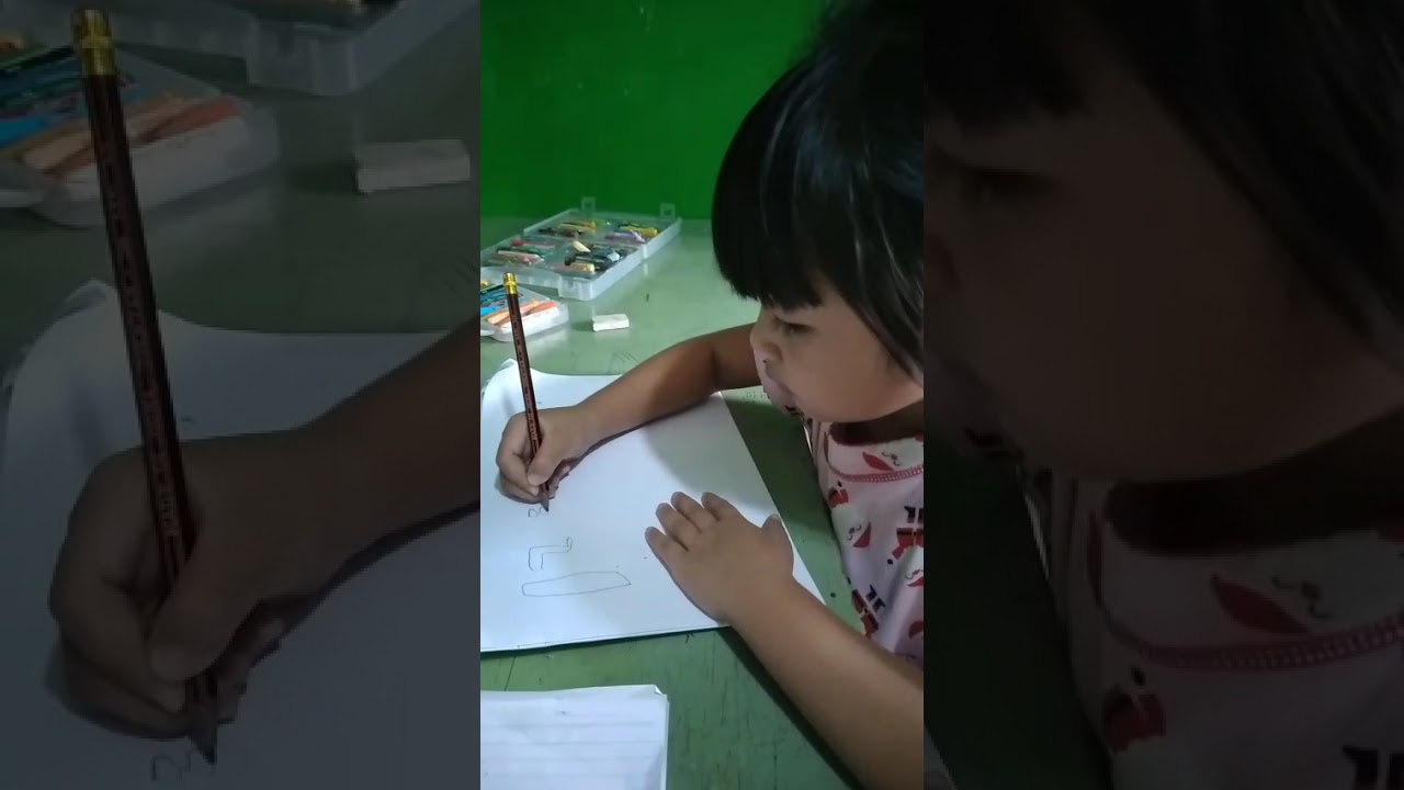 Menggambar angka & mewarnai