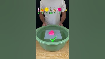 TRY TO GUESS HOW MANY TISSUE PAPER IT TOOK! #experiment #asmr #satisfying #water #foryou
