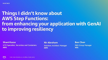 AWS Summit Tel Aviv 2024 - Enhancing your application with GenAI to improving resiliency (MAD303)