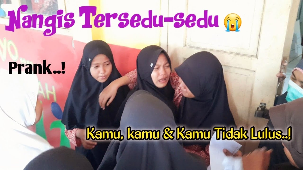 Prank..! Siswi Tak Kuat Menahan Tangis, Dinyatakan Tidak Lulus Sekolah