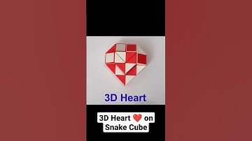 3D Heart ❤️ made from Rubik