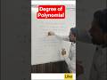 Degree of Polynomial | Class 8 &amp; 9 Maths | Easy Concept in 1 Minute | #shorts #polynomials