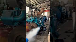 Massive Diesel Engine Cold Start 🔥 Heavy Smoke Startup | Satisfying Engine Run #mechanic#automobile