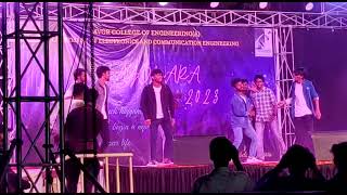 MVGR College 2023 ece farewell dance performance by 2024 batch students 