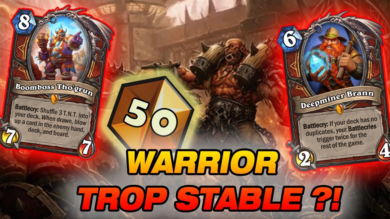 LE DECK ULTRA PRESENT EN TOP LEGENDE - WARRIOR CONTROLE TIER S