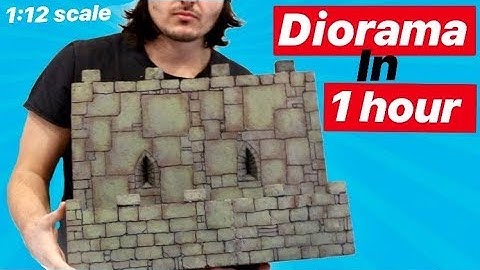 Tutorial - How To Make a Castle Diorama in 1 hour!