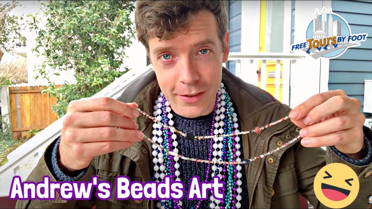 What do you do with Mardi Gras beads? (How to make a bead dog) 
