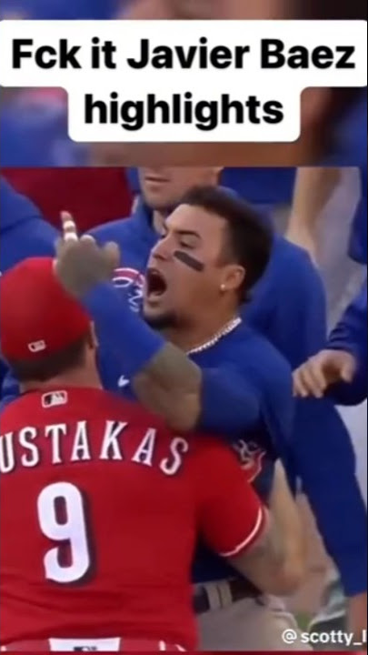 Javier Báez walk off hit confirmed on replay review