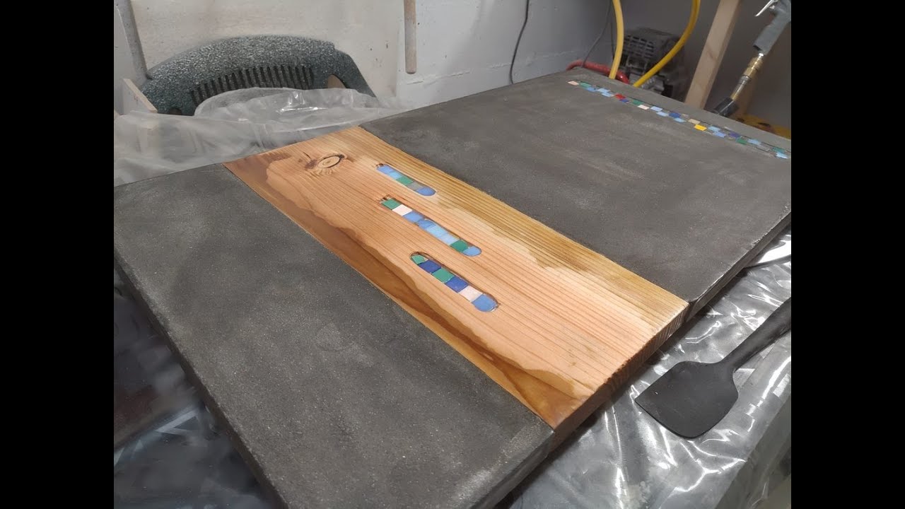 How to make a concrete table top DIY #diy#handmade - YouTube