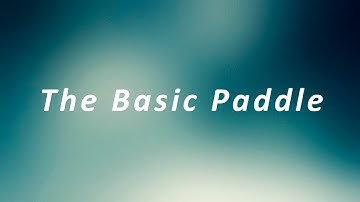1 Basic Paddle