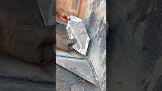 Loader bucket extra strength edge plate welding #welder#stickwelding#newbucket