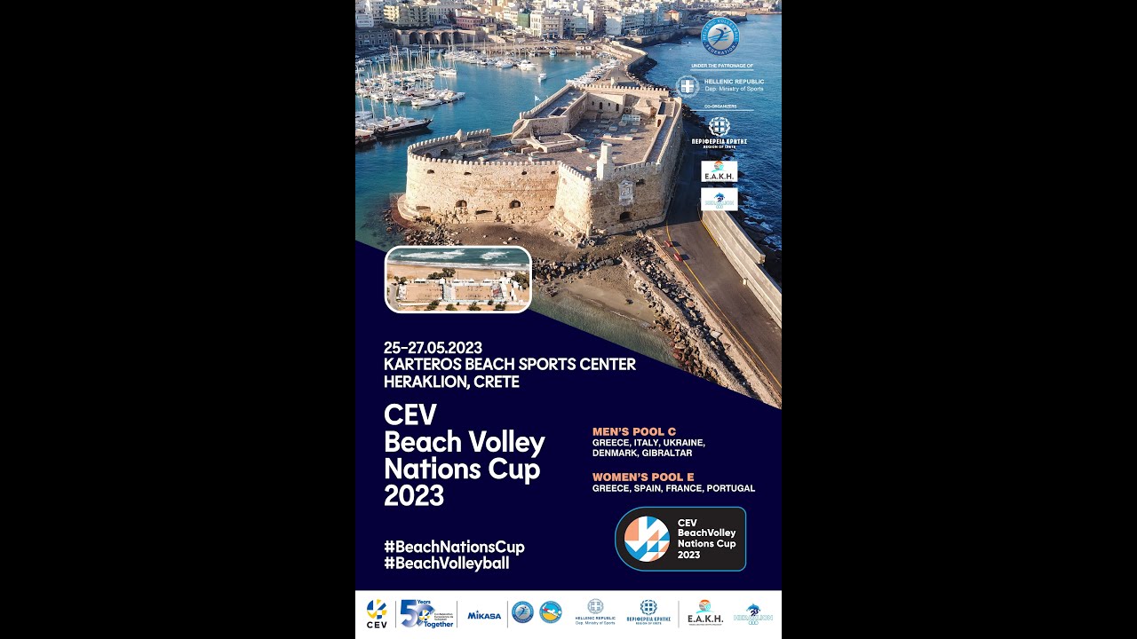 CEV Beach Volley Nations Cup 2023-Heraklion, Crete-Day 2 Morning games Court 1