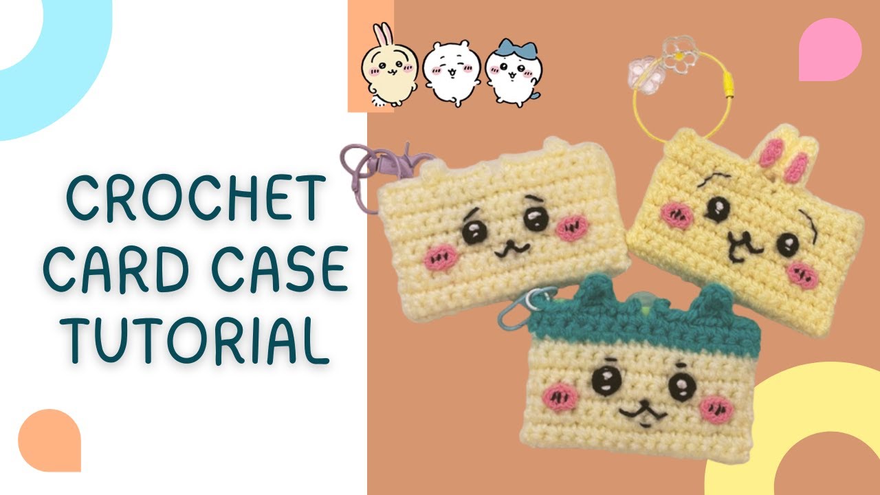【かぎ針編み】ちいかわのキャラたちがカードケースに！？作ってみたら可愛すぎた件
