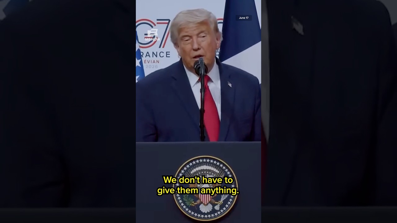 Trump39s 396739 Comment To UAE President Goes Viral At G7 Summit APT - Video