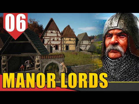 Casas de Nível MÁXIMO - Manor Lords EA #06 [Gameplay PT-BR]