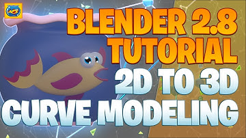 Daily 2D to 3D Modeling Part 12 - Blender 2.8 Tutorial - Cartoon Fish