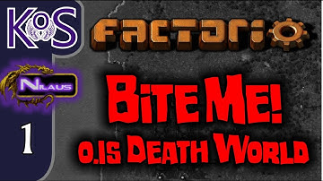 Factorio 0.15 Bite Me! Ep 1: HOW DANGEROUS IS THIS SETTING??? -  Death World COOP MP Gameplay