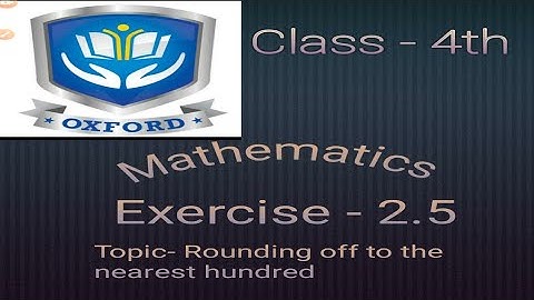 Class - 4th Mathematics exercise - 2.5