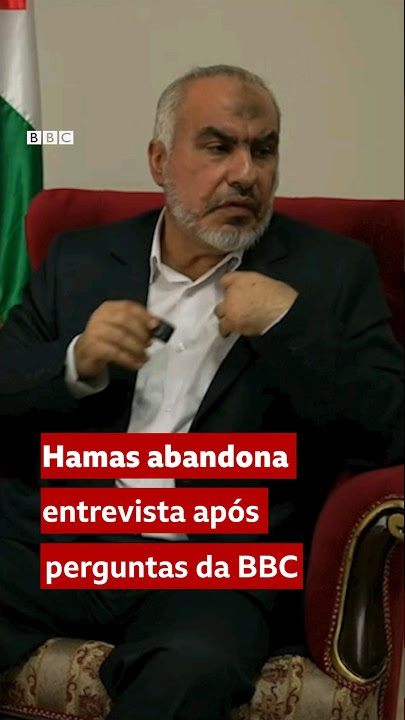 Porta-voz do Hamas abandona entrevista após perguntas da BBC #short